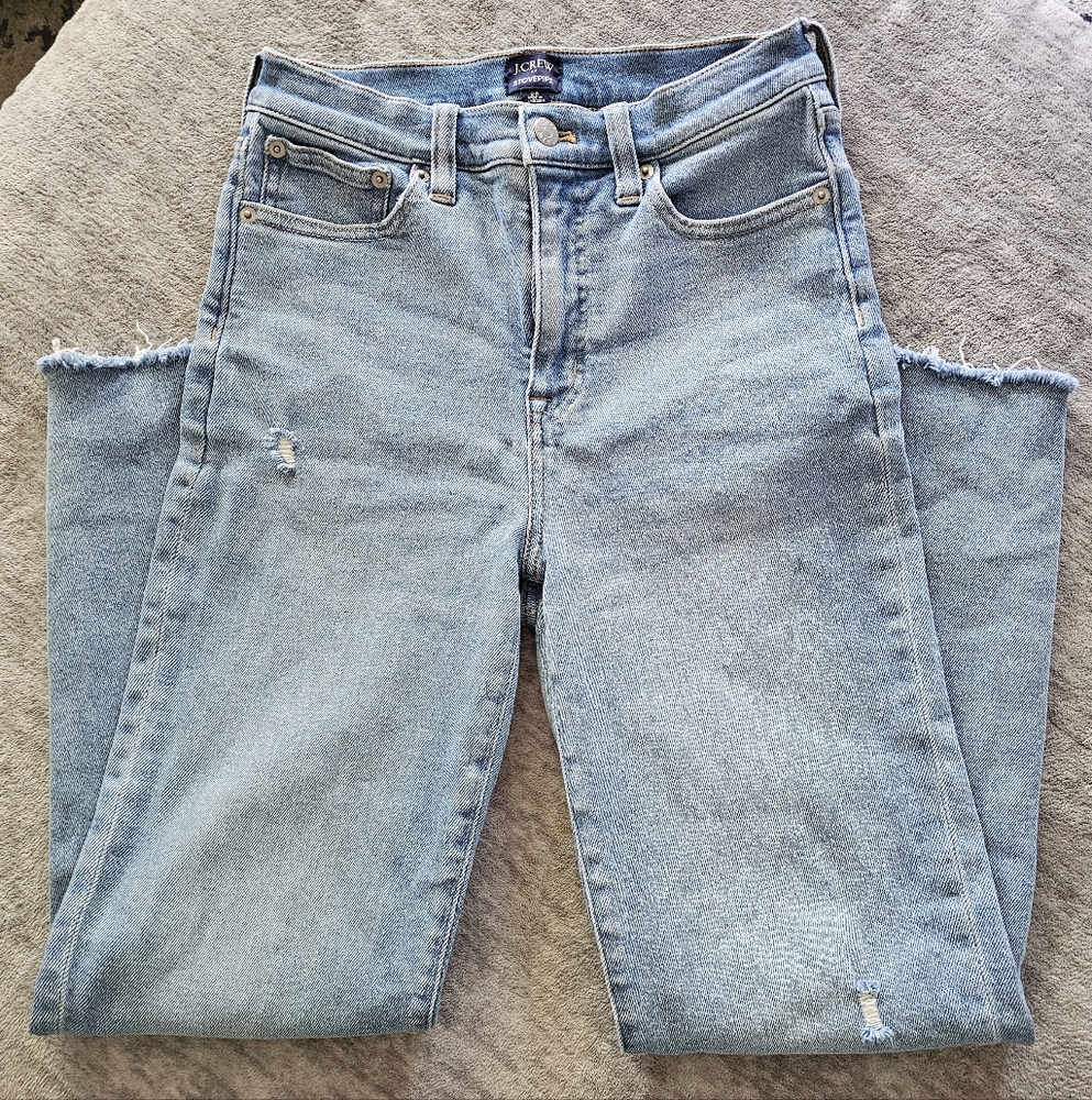 J. Crew Stovepipe Straight Jean In Signature Stretch+